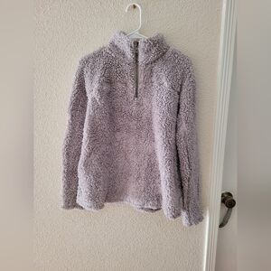 Workshop Republic Clothing Soft Gray Fleece Jacket